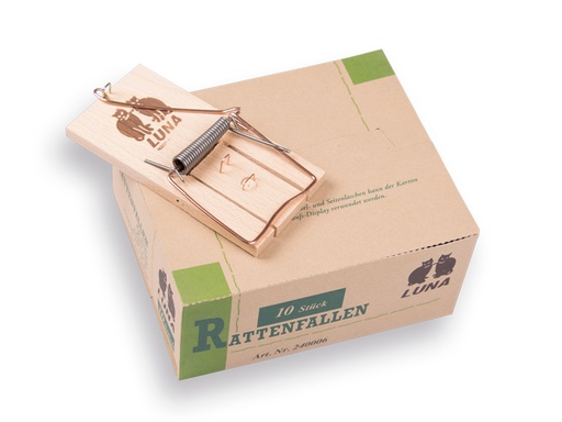 [930362] LUNA wooden rat trap (per box of 10 pieces)