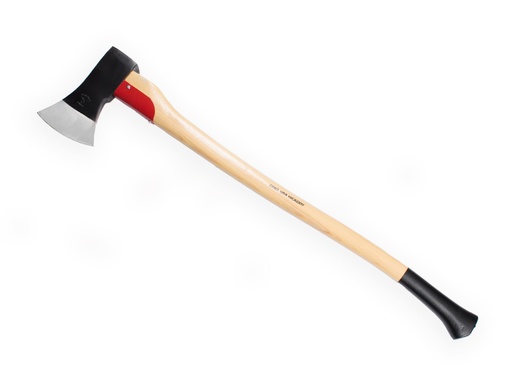 [951370] ADLER Holzaxt PLUS 1800 gramm, mit HICKORY stiel 90cm mit Stielschutz aus Metall und Scneidenschutz