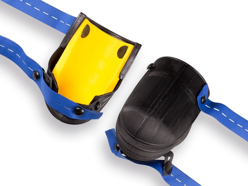 [960700] NIERHAUS Harmonica Knieschoner aus Gummi. Modell 13-VE mit ergonomischer Formgebung