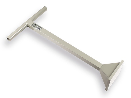 [970655] Kerb tamper - ground tamper LABORA steel, 18 x 18 cm, weight 9 kg
