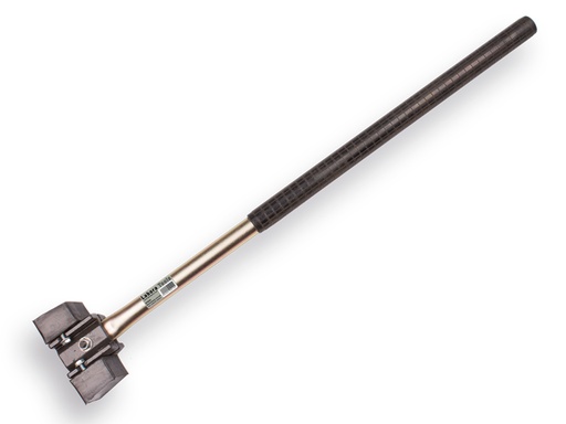 [970950] Block paving hammer LABORA with rubber striking blocks, steel handle and rubber grip