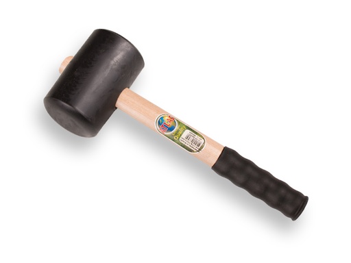 [998745] Rubber mallet ATLAS no. 4 hard 90 Shore, 1.0 kg Ø 8.5 mm, ash wood handle and rubber grip