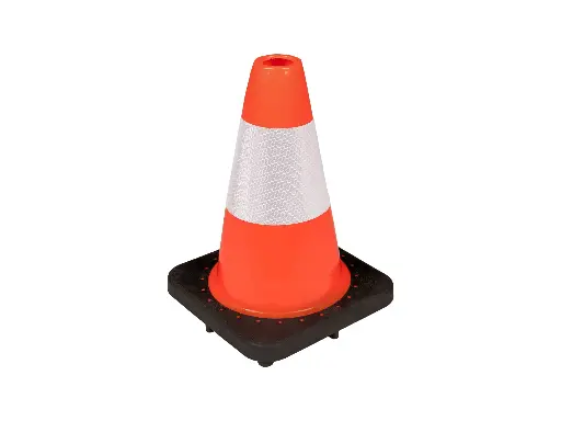 [998890] Pylon - Verkehrsleitkegel KONVOX 32 cm PE, orange mit weißen Streifen