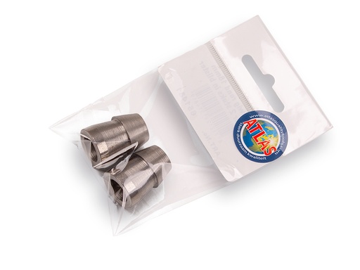 [651481] Metal round wedge 18 mm (per 2 pieces)