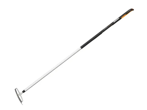 [1315605] Rose rake FISKARS Xact S with stainless steel tines and aluminium handle 160 cm