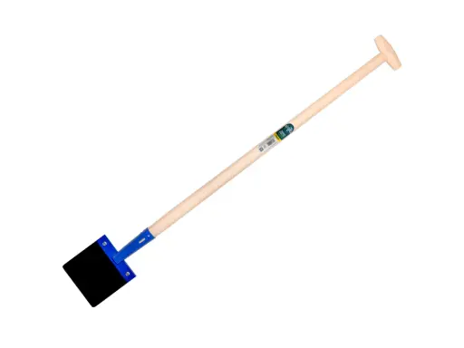[970360] Bitumen scraper ATLAS 15 cm with ash wood handle 100 cm and through-mount T-grip